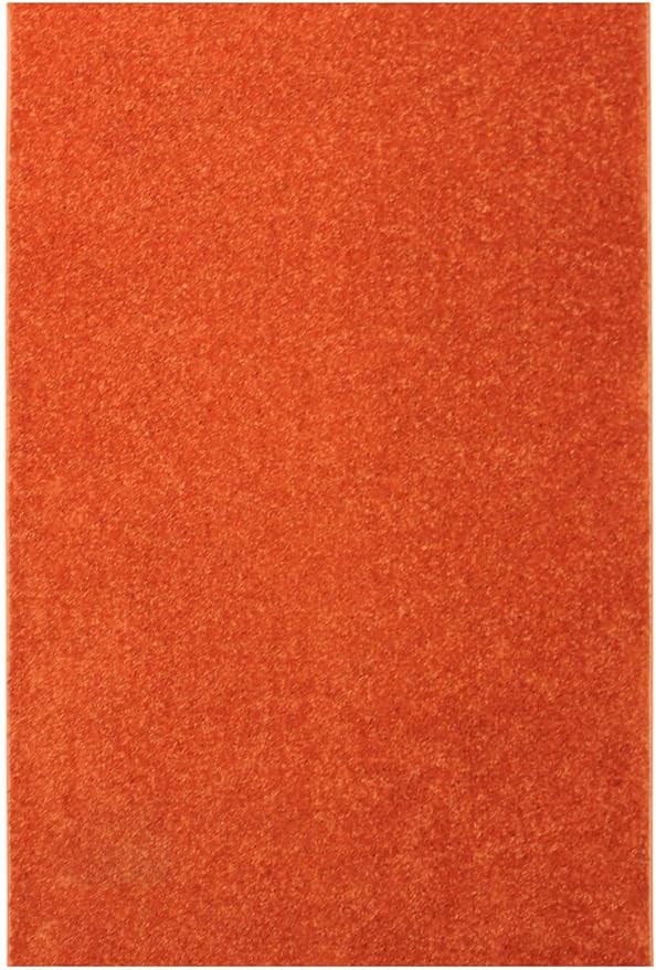 KOECKRITZ Soft and Colorful Kids Classroom Area Rugs (Passes Flammability Pill Test) Many Sizes and Bright Colors to Select from (9' x 9', Tangerine)