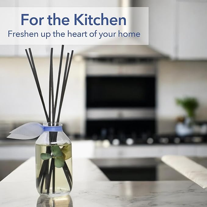 LOVSPA Reed Diffuser Set, English Garden Scented Oil Diffuser with Sticks, Home Fragrance Accessories for Bathroom Shelf Decor, Aroma Diffusers for Home or Office Desk, USA Made