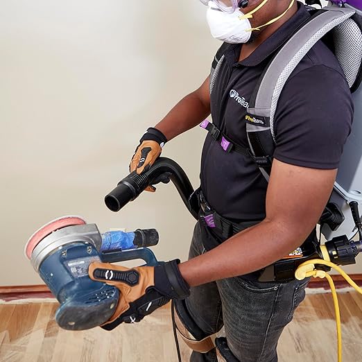 ProTeam GoFit 10 Commercial Backpack Vacuum with 107676 Blower Doors, 1.5 Inch Blower Tool and Hard Surface Tool w/Nylon & Horse Hair Blend Brush Tool Kit, Corded, 107800 + 107676, MegaVac Replacement