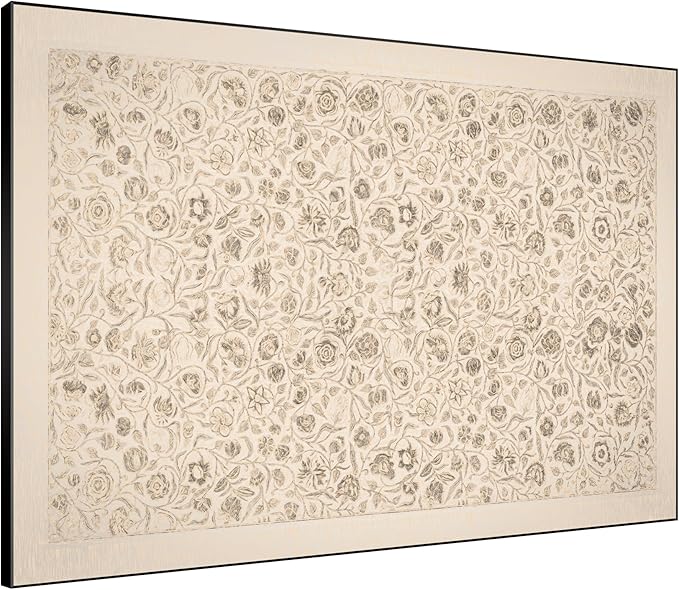 SIGNWIN 36"x46" Extra Large Framed Wall Art Vintage Botanical Sketch with Detailed Floral Pattern, Classic Nature Illustration for Home Living Room Bedroom Decor (Frame Assembly Required)