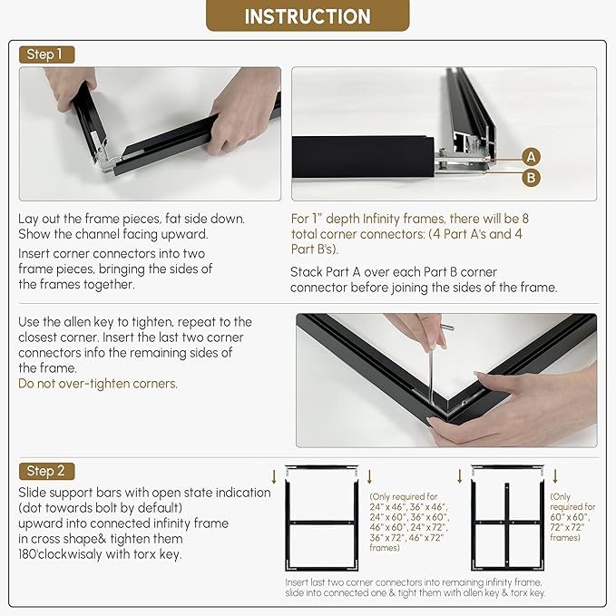 SIGNWIN 46"x60" Extra Large Framed Wall Art Vintage Botanical Sketch with Detailed Floral Pattern, Classic Nature Illustration for Home Living Room Bedroom Decor (Frame Assembly Required)