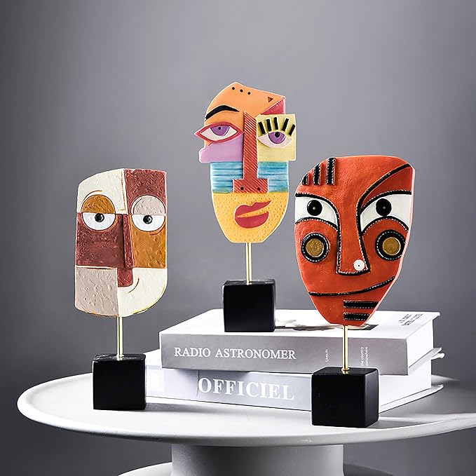 High Spirits - Handcrafted Resin Abstract Sculpture for Home Decor, Modern Book Shelf TV Stand, Living Room, Dining Room Table, Bedroom, Office Desktop, Cabinets Decorative Ornaments