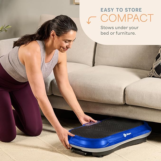 Lifepro Waver Vibration Plate Exercise Machine – High-Intensity Vibration for Muscle Activation, Full-Body Workout Vibrating Platform with Loop Bands, Fitness Equipment for Strength Toning & Fat Loss