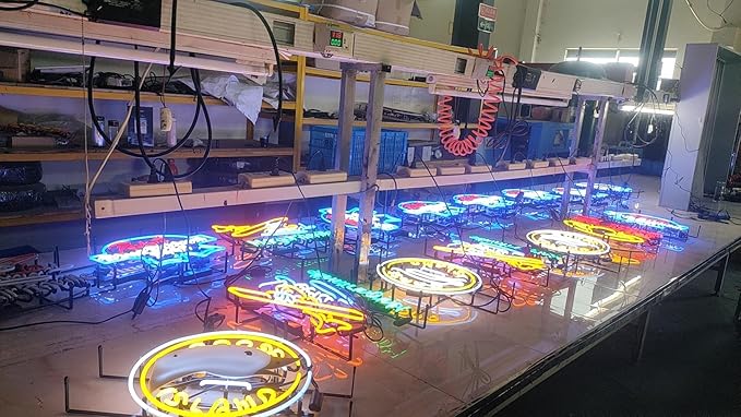 Handmade Real Glass Neon Tube Beer Compatible For Memphis Neon Signs For Home Bar Man Cave Pub Store Restaurant Wall Decor Artwork Wedding Decor Neon Birthday Party Gifts 24 X 20 Inches