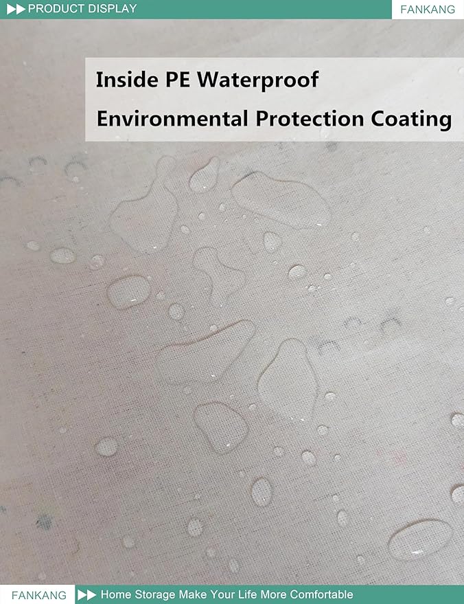 FANKANG Square Nursery Hamper Storage Bins Canvas Laundry Basket Foldable with Waterproof PE Coating Storage Baskets Gift Baskets for Children, Office, Bedroom, Clothes(Square-pink cloud )