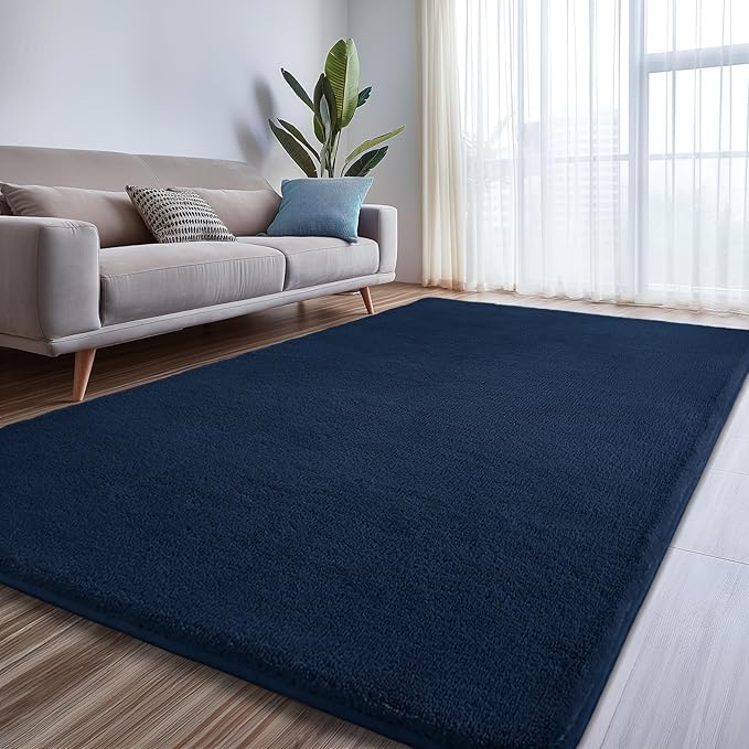 Sour Lemon 8x10 Area Rugs for Living Room, Soft Large Area Rug Fluffy Rugs for Bedroom,Machine Washable Area Rug Non Slip Carpet Rug for Living Room Playroom Kids Room Home Decor