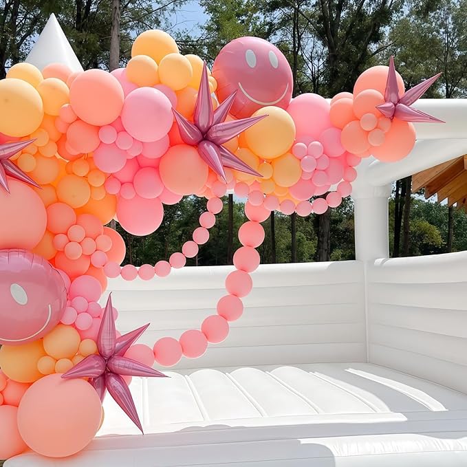 Pastel Pink Quick Link Balloons, 60PCS 10 Inch Baby Pink Linking Balloons for Making Balloon Wall Heart Arch, Tails Balloon for Girls Wedding Birthday Baby Shower Valentine's Party Decorations