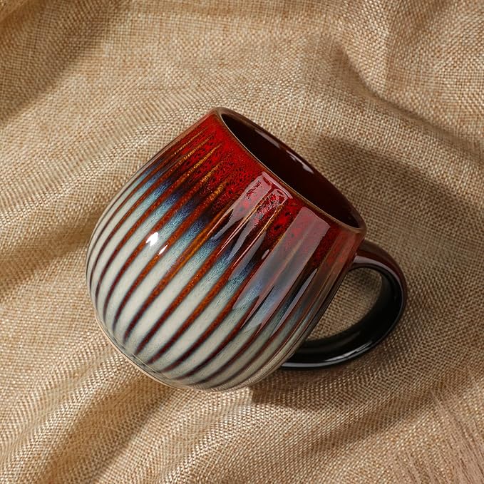 CosyCorner Ceramic Coffee Mugs Set, 17 oz Large Coffee Cups for Home and Office, Ceramic Cup for Coffee & Tea(A×4 pcs)