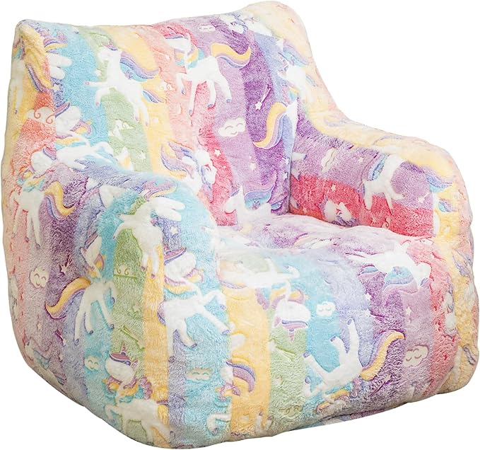 Recaceik Bean Bag Chair, Bean Bag Sofa Chair with Armrests Stuffed High-Density Foam, Lazy Sofa Comfy Chairs BeanBag Chair for Adults in Living Room,Bedroom Reading