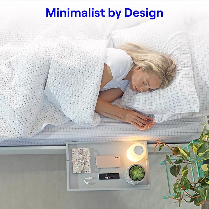 BedShelfie Bedside Shelf for Dorm Room Bunk Bed & Top Bunk, College Dorm Room Essentials, Bedside Caddy, Clip on Floating Desk Tray, Bed Side Table Storage, Loft Nightstand Decor - Cable Catch, White