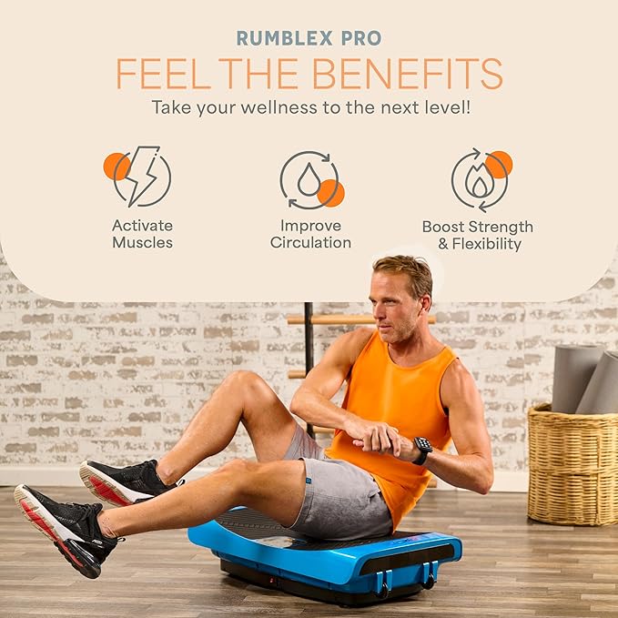 Lifepro Vibration Plate Machines – Full Body Workout, Recovery & Lymphatic Drainage with 4D Motion, Silent Operation, Joint Support, & Triple Motor Technology for Circulation, Fat Burn & Toning