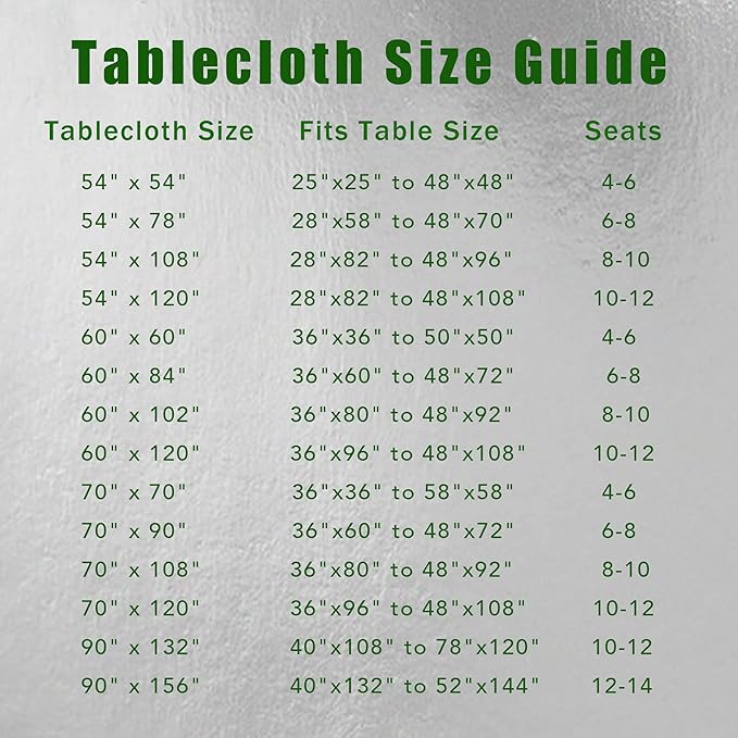 sancua Square Tablecloth - 60 x 60 Inch - Stain and Wrinkle Resistant Washable Polyester Table Cloth, Decorative Fabric Table Cover for Dining Tables, Buffet Parties and Camping, Teal