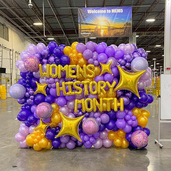 130pcs Purple Balloons Different Sizes 18" 12" 10" 5" Party Latex Balloons for Birthday Baby Shower Halloween Wedding Valentine's Day Party Bachelorette Decorations