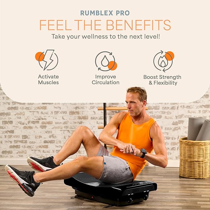 Lifepro Vibration Plate Machines – Full Body Workout, Recovery & Lymphatic Drainage with 4D Motion, Silent Operation, Joint Support, & Triple Motor Technology for Circulation, Fat Burn & Toning
