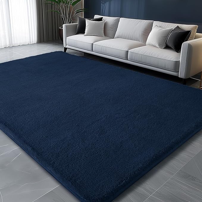 Sour Lemon 9x12 Area Rugs for Living Room, Soft Large Area Rug Fluffy Rugs for Bedroom,Machine Washable Area Rug Non Slip Carpet Rug for Living Room Playroom Kids Room Home Decor