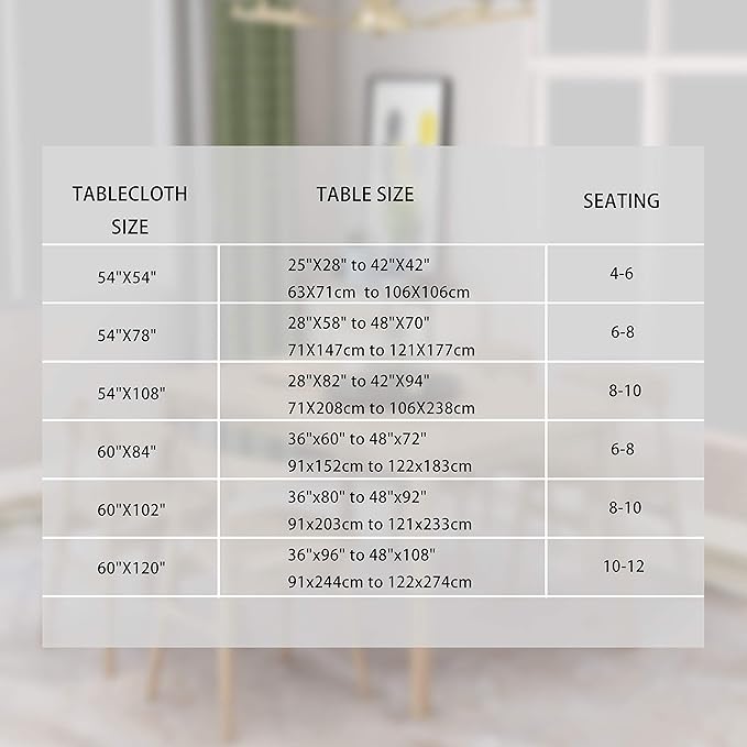 sancua Rectangle Tablecloth - 90 x 156 Inch - Water Resistant Spill Proof Washable Polyester Table Cloth, Decorative Fabric Table Cover for Dining Tables, Buffet Parties and Camping, Beige