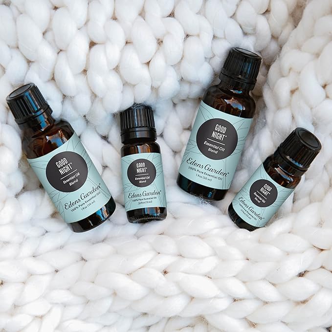 Edens Garden Good Night Essential Oil Blend- 100% Pure Premium Grade, Undiluted, Natural, Therapeutic, Aromatherapy, The Best for Diffusing, Candle, Humidifiers, Kid Safe 10 ml (.33 fl oz)