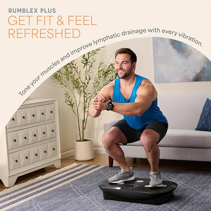 Lifepro Vibration Plate Machines – Full Body Workout, Recovery & Lymphatic Drainage with 4D Motion, Silent Operation, Joint Support, & Triple Motor Technology for Circulation, Fat Burn & Toning