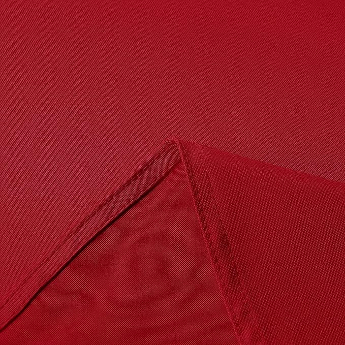 sancua Rectangle Tablecloth - 60 x 84 Inch - Stain and Wrinkle Resistant Washable Polyester Table Cloth, Decorative Fabric Table Cover for Dining Tables, Buffet Parties, Christmas Red