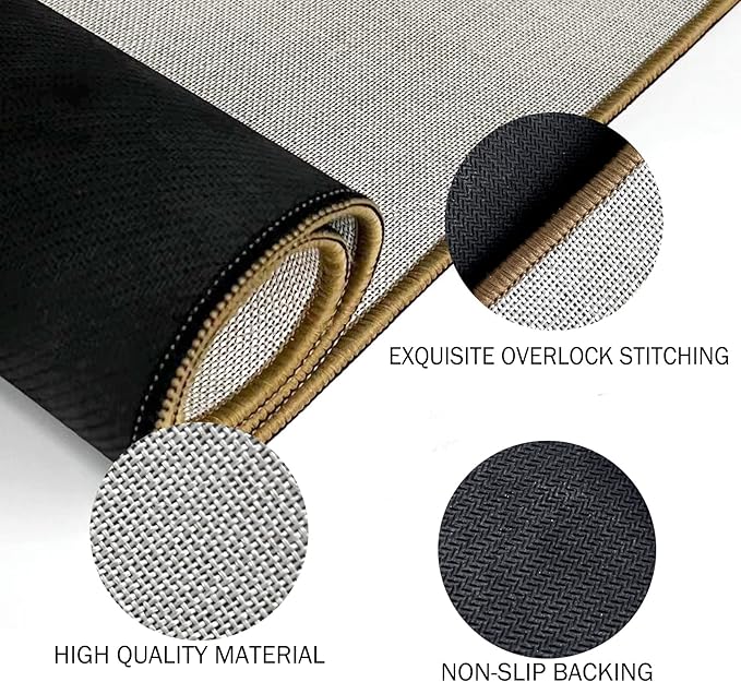 Mingnei Hi Bye Cat Welcome Doormat - Funny Black Cat Lover Floor Mat for Home, Kitchen, Entrance - Indoor/Outdoor Entryway Rug 30x17 (Orange)