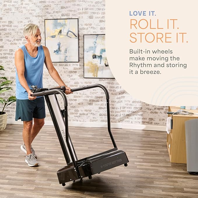 Lifepro Rhythm Vibration Plate Exercise Machine with Handles for Balance Support – Vibrating Plate for Lymphatic Drainage, Circulation & Recovery, Heart Rate Sensor, Phone Holder, 99 Speed Levels