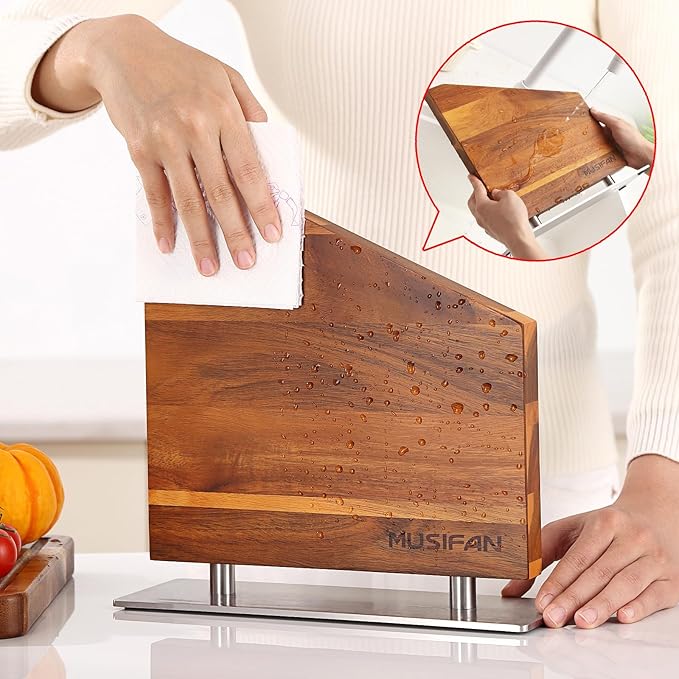 Magnetic Knife Block Without Knives,Magnetic Universal Stands with Strong Enhanced Magnets Strip Kitchen Storage Cutlery Large Organizer ,Knife Holder for Kitchen Organizer
