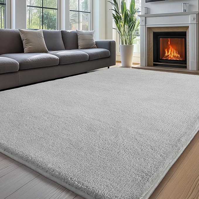 Sour Lemon 9x12 Area Rugs for Living Room, Soft Large Area Rug Fluffy Rugs for Bedroom,Machine Washable Area Rug Non Slip Carpet Rug for Living Room Playroom Kids Room Home Decor