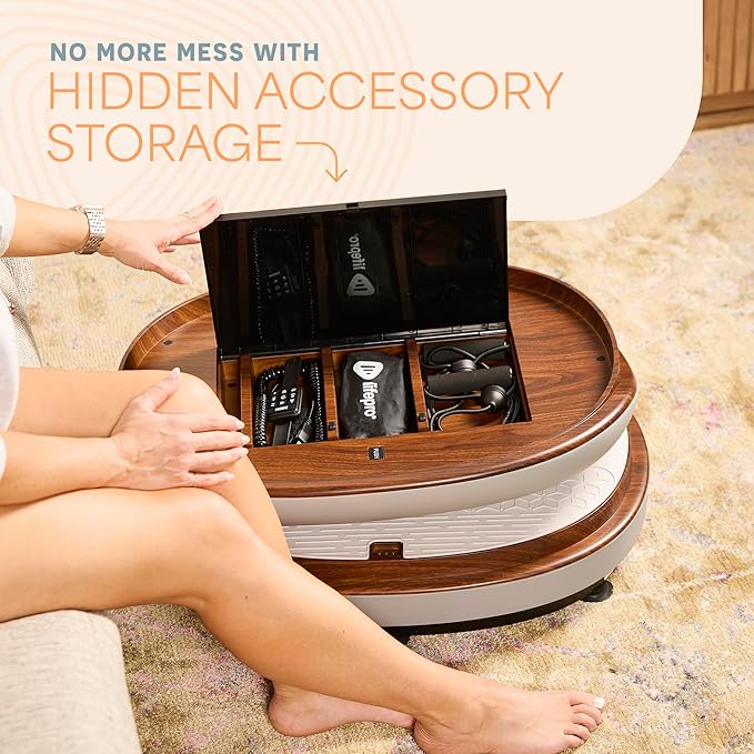 Lifepro Vibration Plate Machines – Full Body Workout, Recovery & Lymphatic Drainage with 4D Motion, Silent Operation, Joint Support, & Triple Motor Technology for Circulation, Fat Burn & Toning