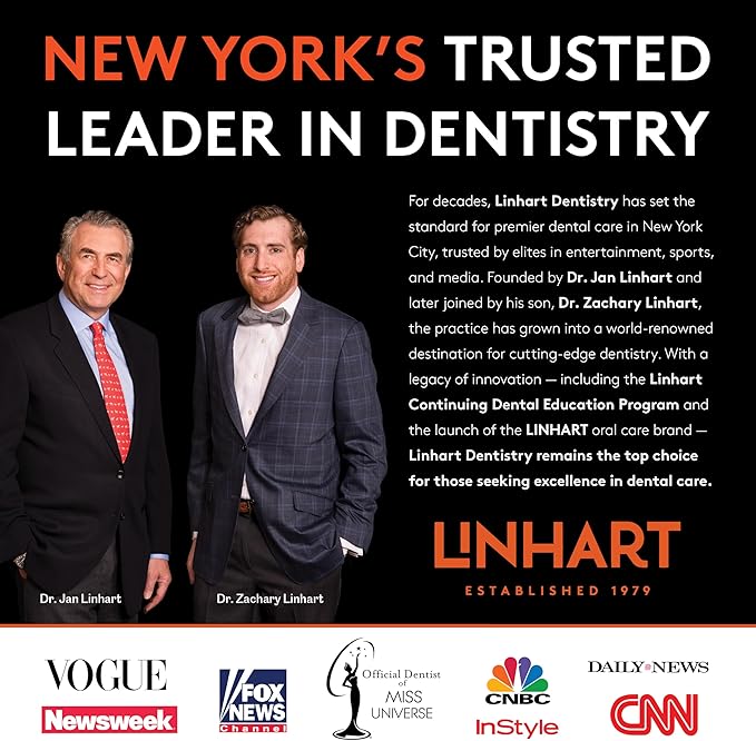 LINHART Whitening Toothpaste – Teeth Whitening, Enamel Strengthening Toothpaste with Mint Flavor (2 Pack)
