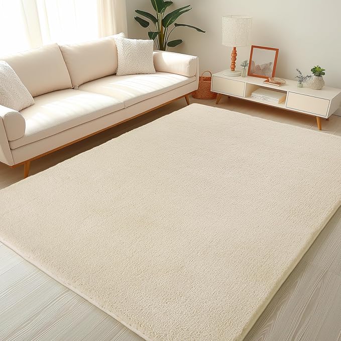 Sour Lemon 8x10 Area Rugs for Living Room, Soft Large Area Rug Fluffy Rugs for Bedroom,Machine Washable Area Rug Non Slip Carpet Rug for Living Room Playroom Kids Room Home Decor