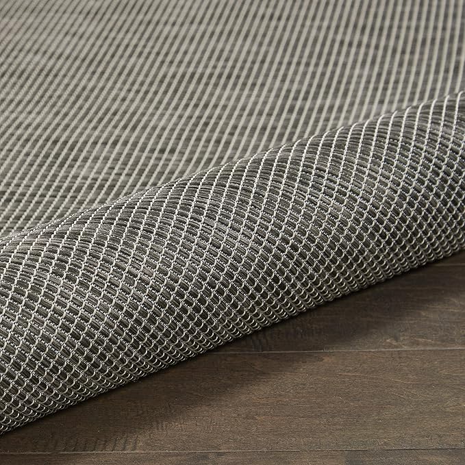 Nourison Home Positano Charcoal 2' x 6' Area Rug Easy Clean, Non Shedding, Bed Room, Living Room, Dining Room, Kitchen (6' Runner)