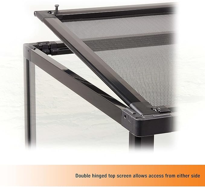 Zilla QuickBuild Reptile 65 Gallon Glass Terrarium Habitat with Sliding Door For Geckos, Snakes, Lizards, Frogs, Turtles, and Tortoises, 48" x 18" x 18"