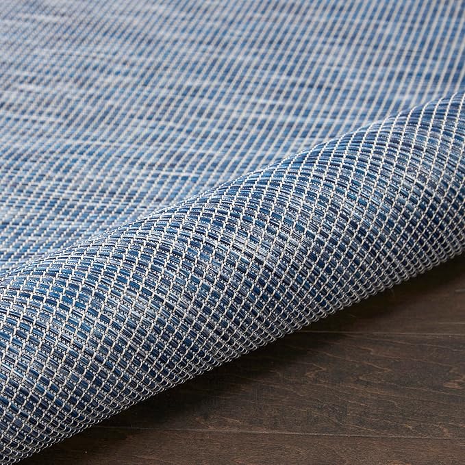 Nourison Positano Navy Blue 2' x 6' Area Rug Easy Clean, Non Shedding, Bed Room, Living Room, Dining Room, Kitchen (6' Runner)