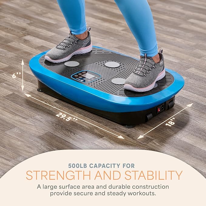 Lifepro Vibration Plate Machines – Full Body Workout, Recovery & Lymphatic Drainage with 4D Motion, Silent Operation, Joint Support, & Triple Motor Technology for Circulation, Fat Burn & Toning