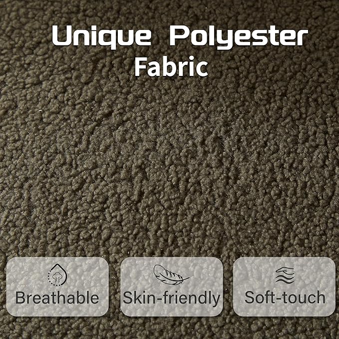 VKNOW Accent Chair Living Room Chair Set of 2, Modern Upholstered Armchair with Solid Wood Legs, Comfy Barrel Arm Chairs for Living Room Bedroom, Sage Green