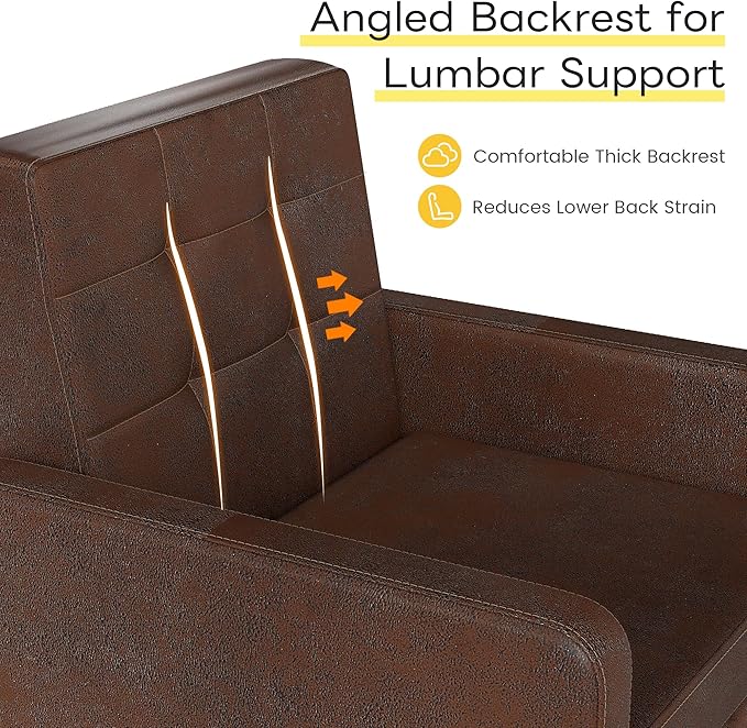 Kromax Mid-Century Modern Accent Chair Set of 2 for Living Room, 496 Lb. Weight Capacity, Dual Armrests, Comfy Extra Large Seat, Timeless Style Perfect for Reading & Relaxing, Bronze