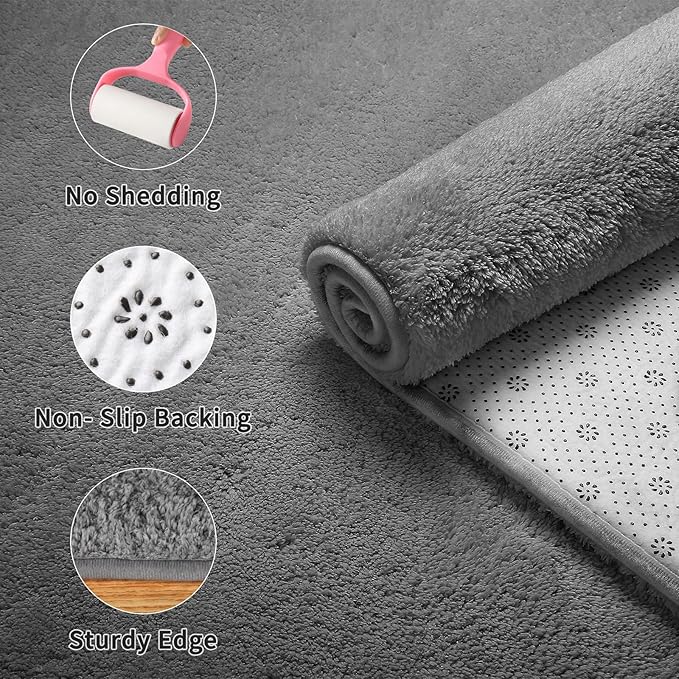 Sour Lemon 6x9 Area Rugs for Living Room, Soft Large Area Rug Fluffy Rugs for Bedroom,Machine Washable Area Rug Non Slip Carpet Rug for Living Room Playroom Kids Room Home Decor