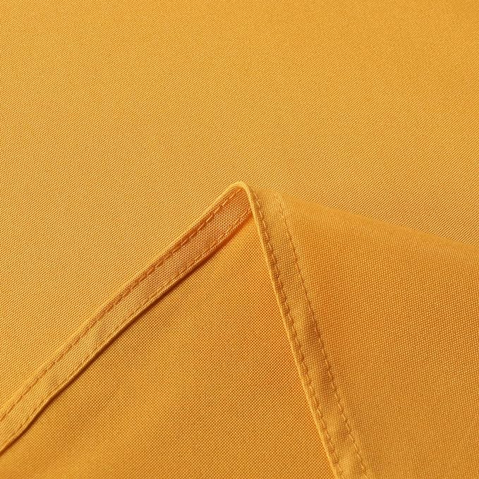 sancua Rectangle Tablecloth - 54 x 54 Inch - Stain and Wrinkle Resistant Washable Polyester Table Cloth, Decorative Fabric Table Cover for Dining Tables, Buffet Parties and Camping, Gold