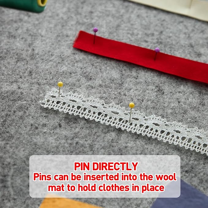 ZOMONETI 17" x 13.5" Wool Pressing Mat 100% New Zealand Felted Wool Ironing Mat Pad Blanket for Quilter, Sewing, Quilting Supplies and Notions