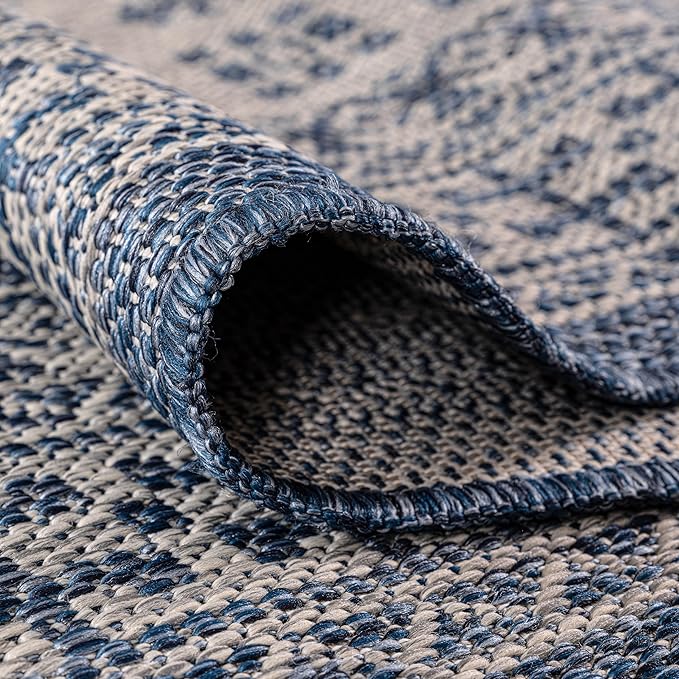 Keen Home Design Terrace Outdoor Runner Rug - 2x8 Washable Indoor/Outdoor Rug for Patio, Kitchen, Balcony, Beach, Garden, Deck and Porch, Size: 2'2"x7'7"