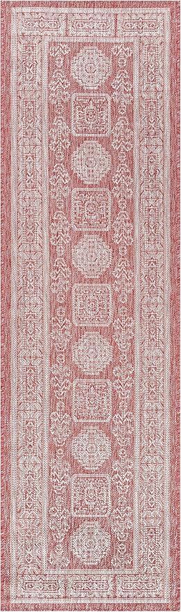 Keen Home Design Terrace Outdoor Runner Rug - 2x8 Washable Indoor/Outdoor Rug for Patio, Kitchen, Balcony, Beach, Garden, Deck and Porch, Size: 2'2"x7'7"