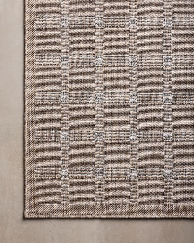 Loloi Amber Lewis Topanga Collection TOP-01 Natural/Bone 3'-11" x 5'-11" Indoor/Outdoor Accent Rug