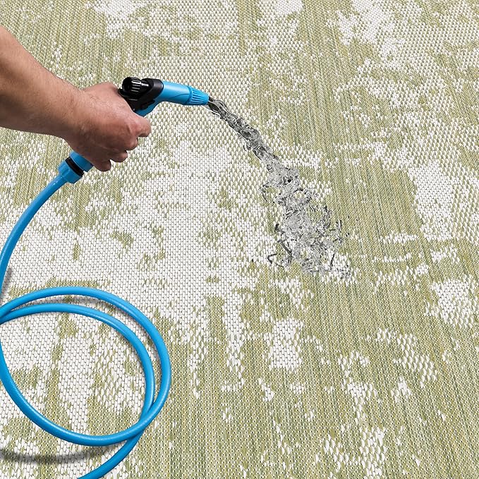 Keen Home Design Terrace Outdoor Runner Rug - 2x12 Washable Indoor/Outdoor Rug for Patio, Kitchen, Balcony, Beach, Garden, Deck and Porch, Size: 2'2"x11'10"