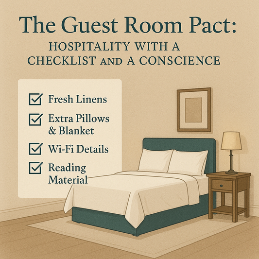 The Guest Room Pact: Hospitality with a Checklist and a Conscience