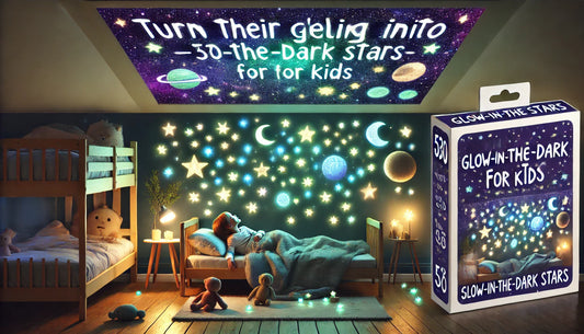 Turn Their Ceiling into a Galaxy — 530 Glow-in-the-Dark Stars for Kids