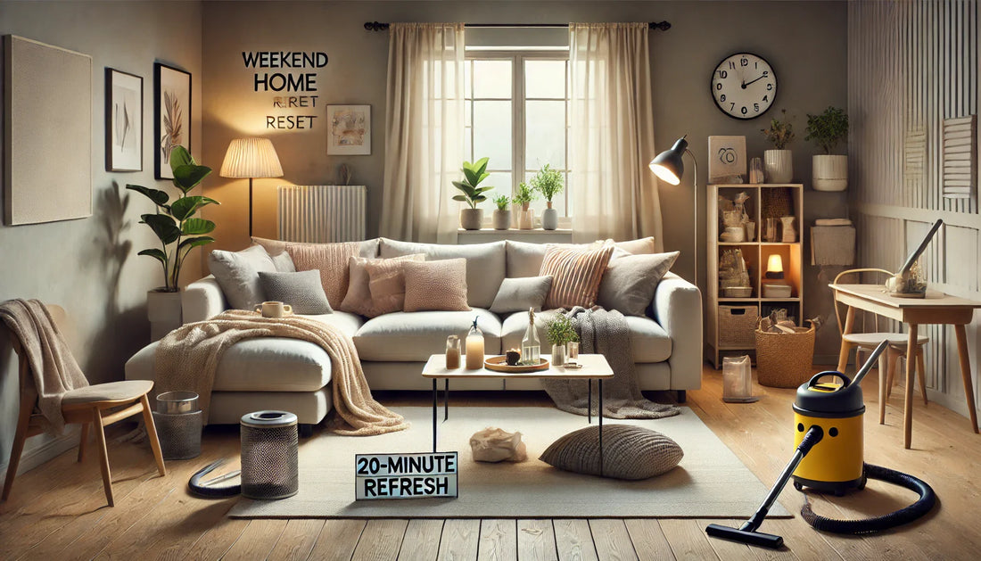Weekend Home Reset: 20-Minute Refresh for Living Space