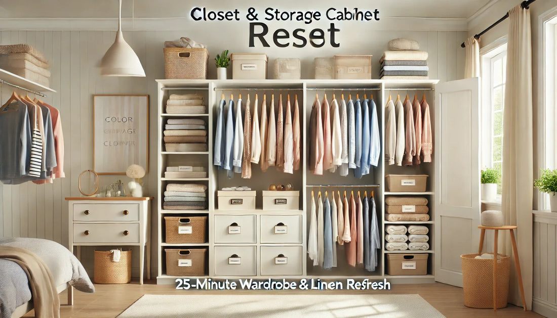 Closet & Storage Cabinet Reset: 25-Minute Wardrobe & Linen Refresh