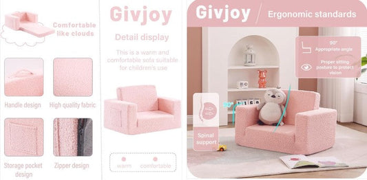 The 2-in-1 Toddler Chair Sherpa Couch That Makes Any Kids’ Room Instantly Cozier