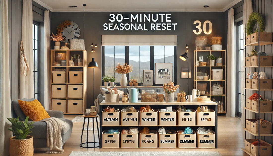 Seasonal Decor & Storage Reset: 30-Minute Prep for New Season