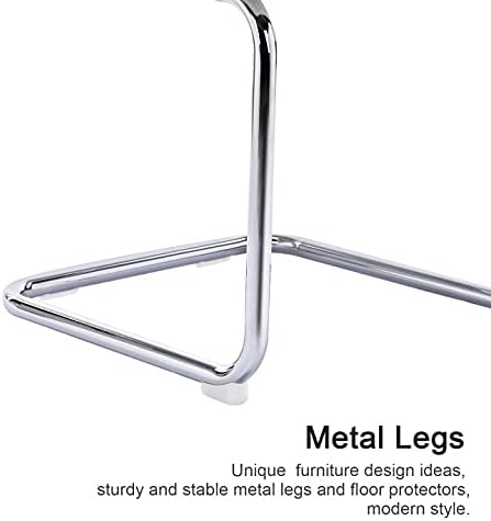 Mid Century Modern Rattan Dining Chairs Set of 2, Boucle Kitchen Chairs with Handwoven Mesh Rattan Backrest and Metal Legs, Upholstered Accent Side Chairs, White